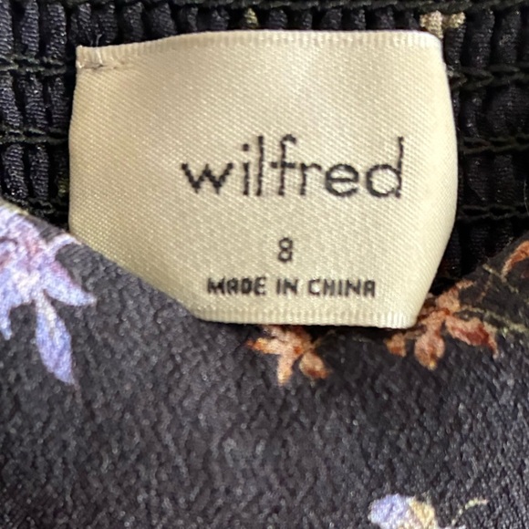 Wilfred Midnight Blue Floral Midi Dress 8 - Picture 13 of 15